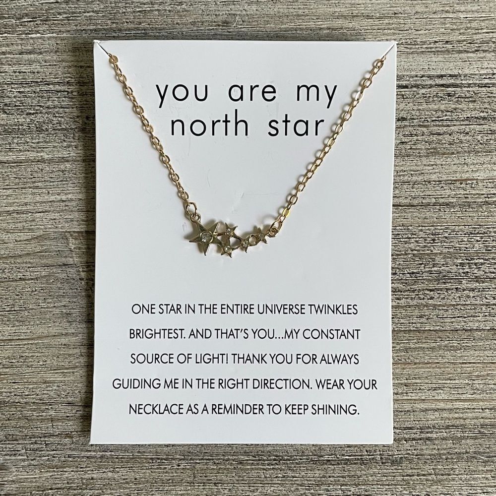 You Are My North Star Gold Necklace